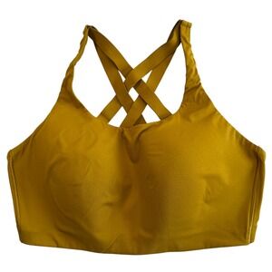 lululemon athletica Mustard Yellow Strappy Sports Bra NWOT